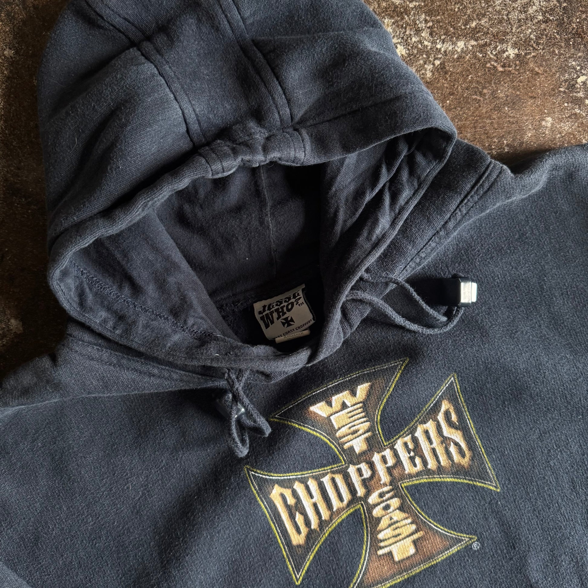 Y2K West Coast Choppers Emblem Hoodie (L)
