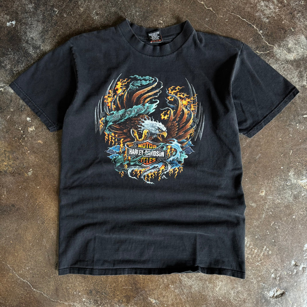 90’s Harley Flaming Banner Rocky Mountain Tee (L)