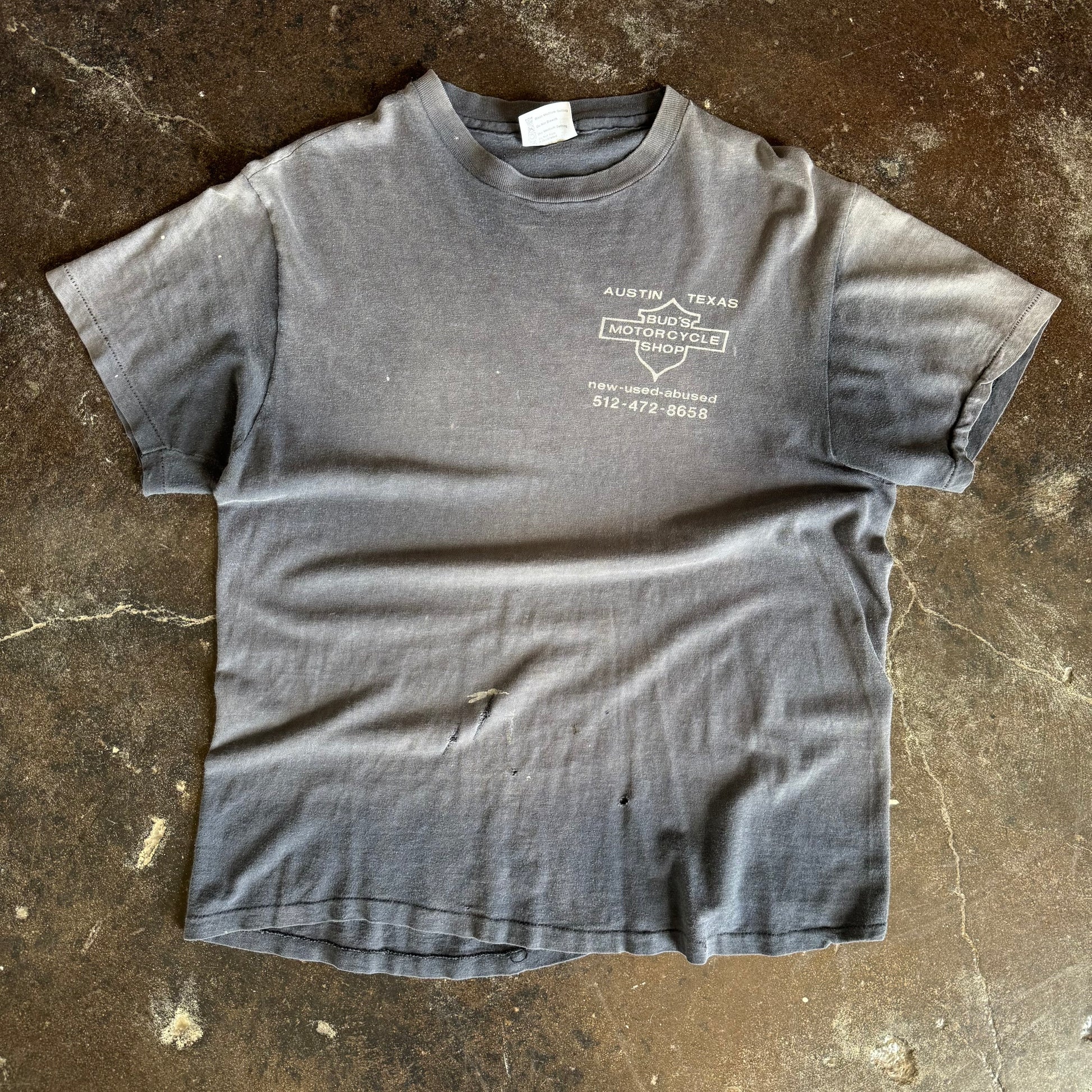 80’s Bud’s Motorcycle Shop Sun Faded Tee (M/L)
