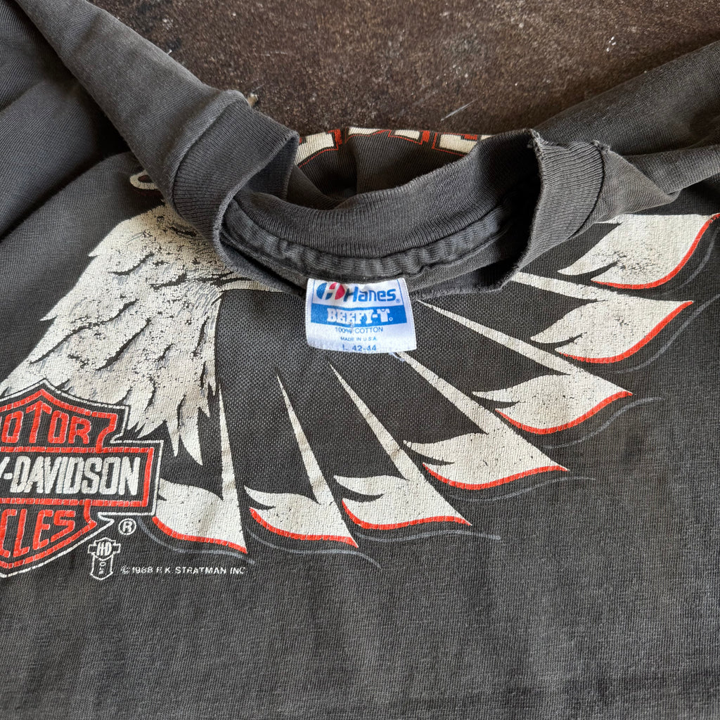 80’s America’s Pride Eagle Harley Faded Tee (L)