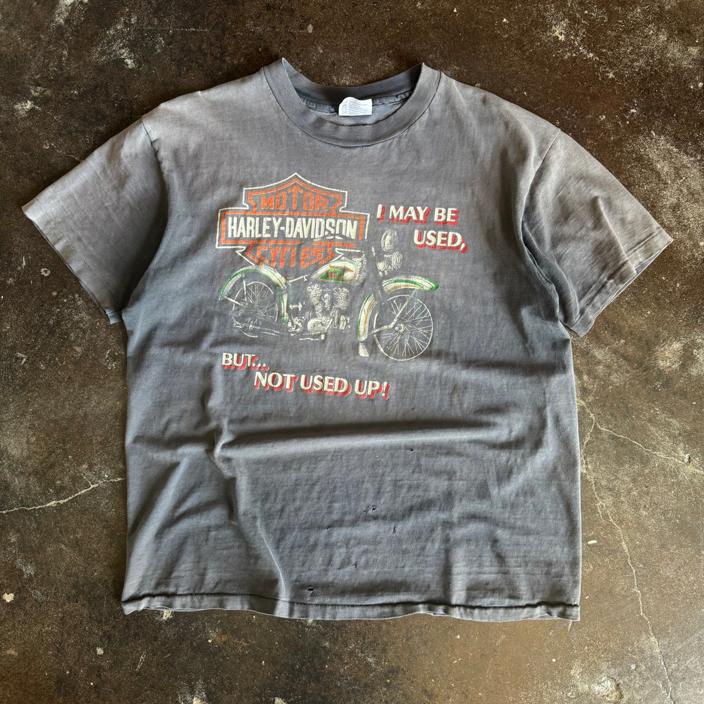 80’s Harley “Not Used Up” Sun Faded Tee (XL)