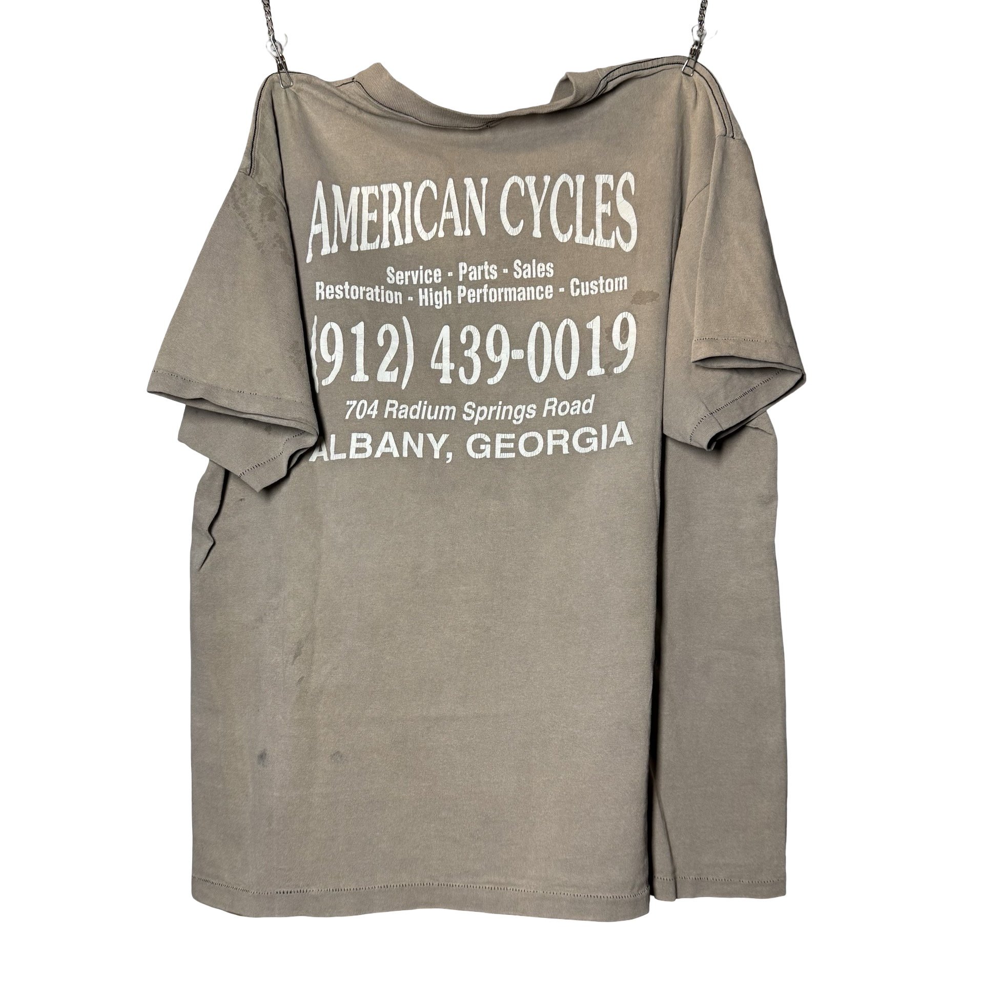 90’s American Biker Sun Faded “Screamin’ Steel” Tee Size L