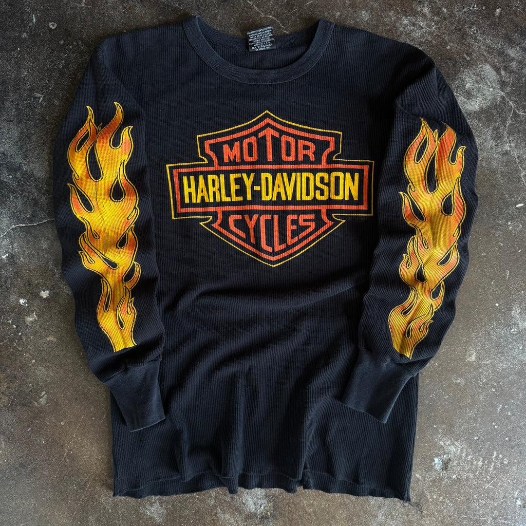 80’s Harley Cape Fear Flame Thermal Longsleeve (XL)