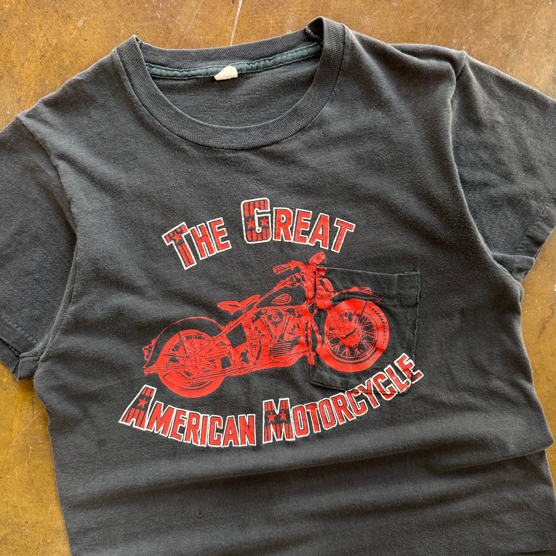 70’s Harley Davidson Speed-Custom Pocket Tee (M)