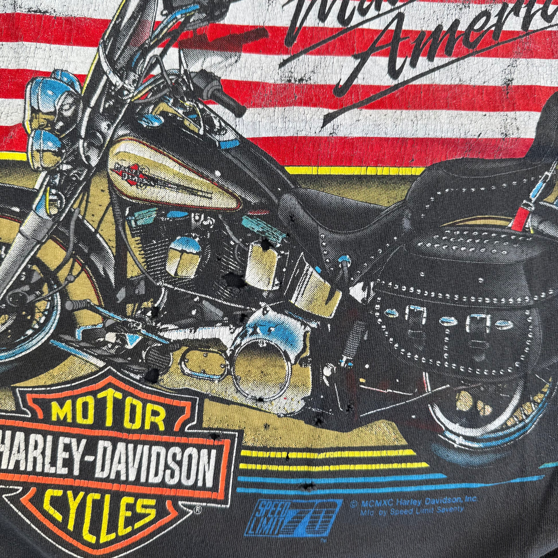 90’s Harley Heritage Softail USA Tee Size L