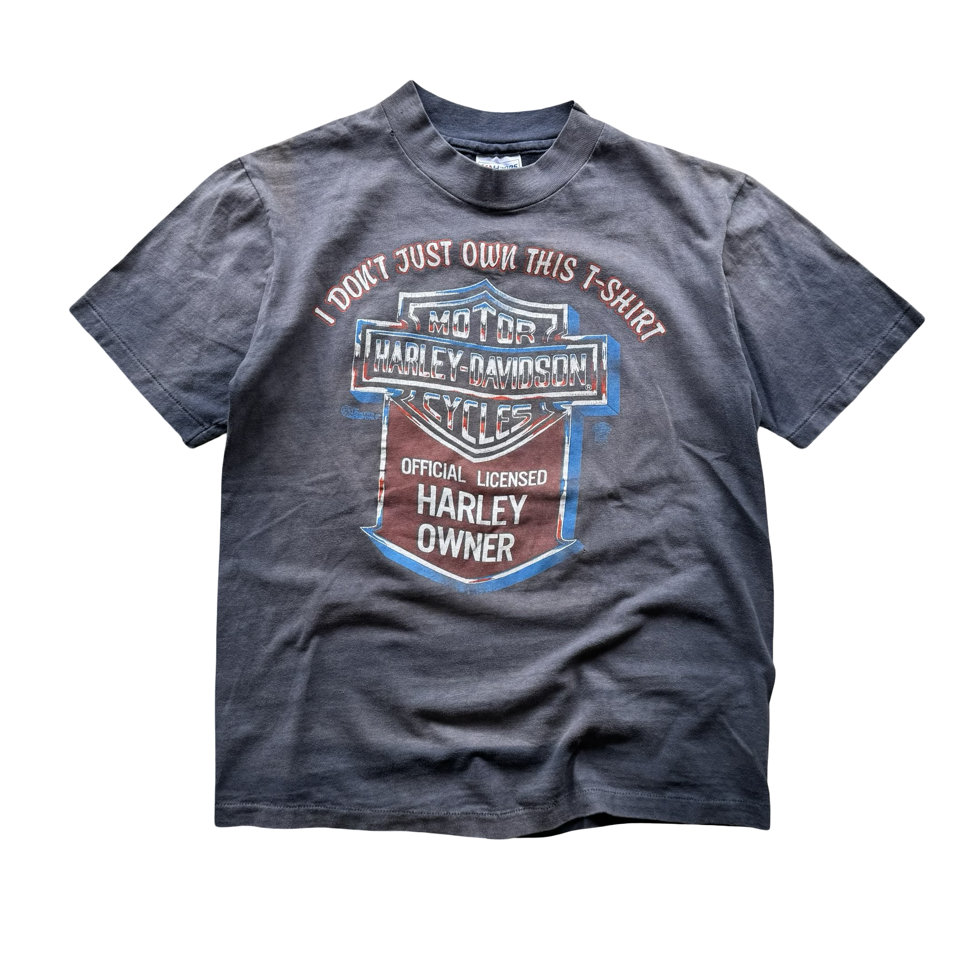 80’s Harley Owner Tee SUPER SUN FADED Size M