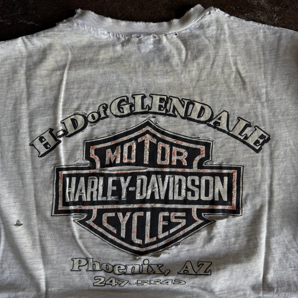 80’s Harley Davidson Distressed Racing Tee (XL)
