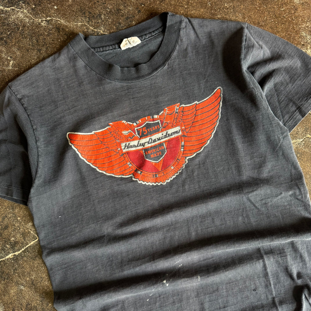 70’s Harley Davidson Anniversary Faded Tee (M)