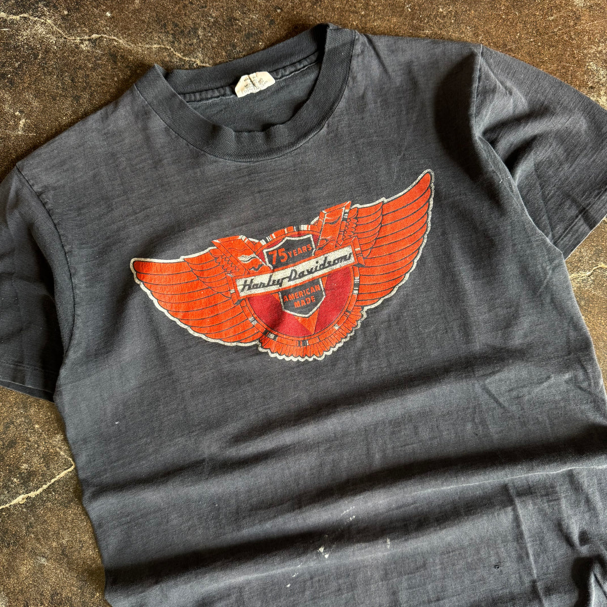 70’s Harley Davidson Anniversary Faded Tee (M)