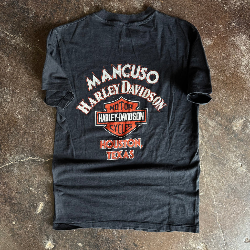 80’s Harley Bikers Only Eagle Houston TX Tee (M)