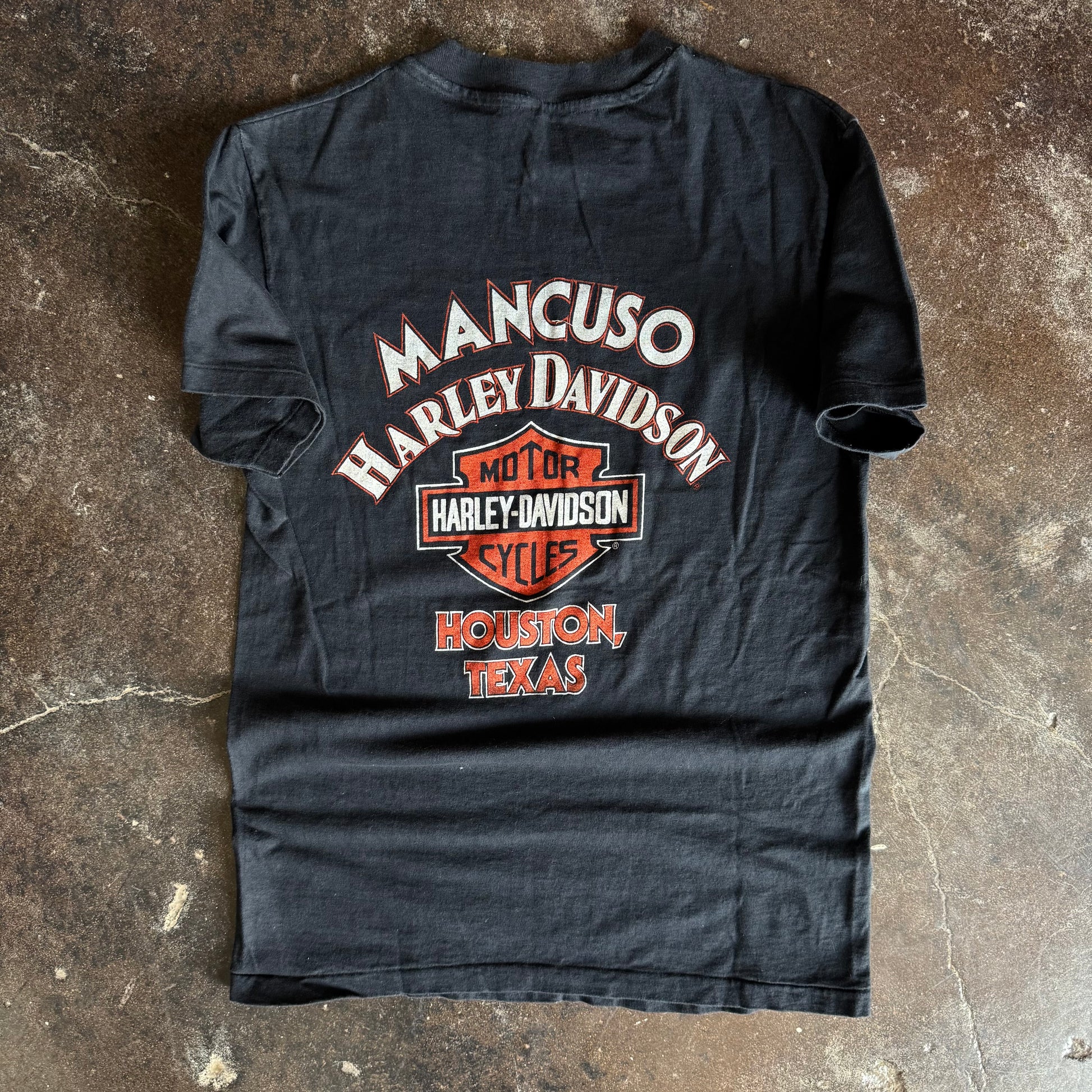 80’s Harley Bikers Only Eagle Houston TX Tee (M)