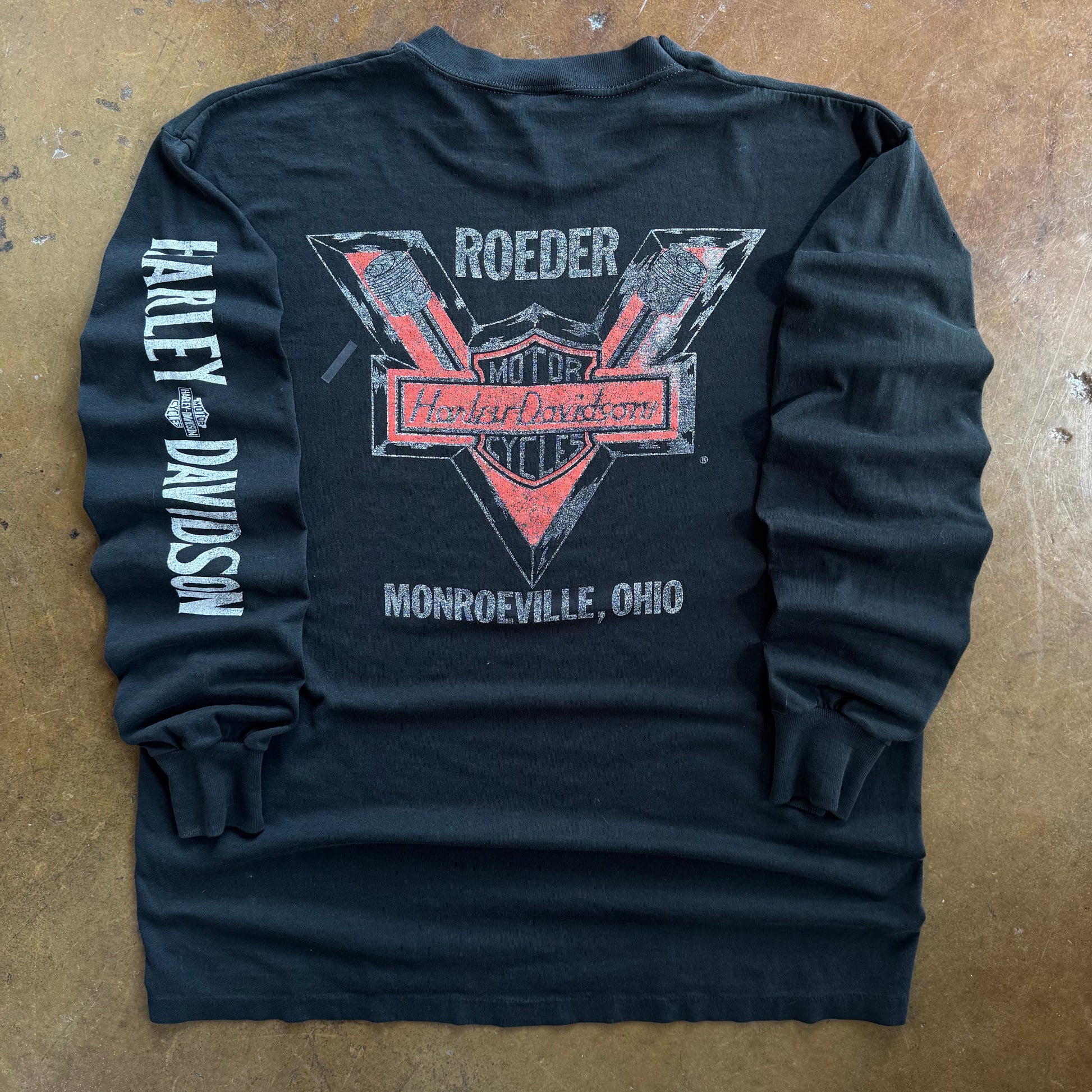 80’s Harley V Emblem Roeder Longsleeve Tee (L)