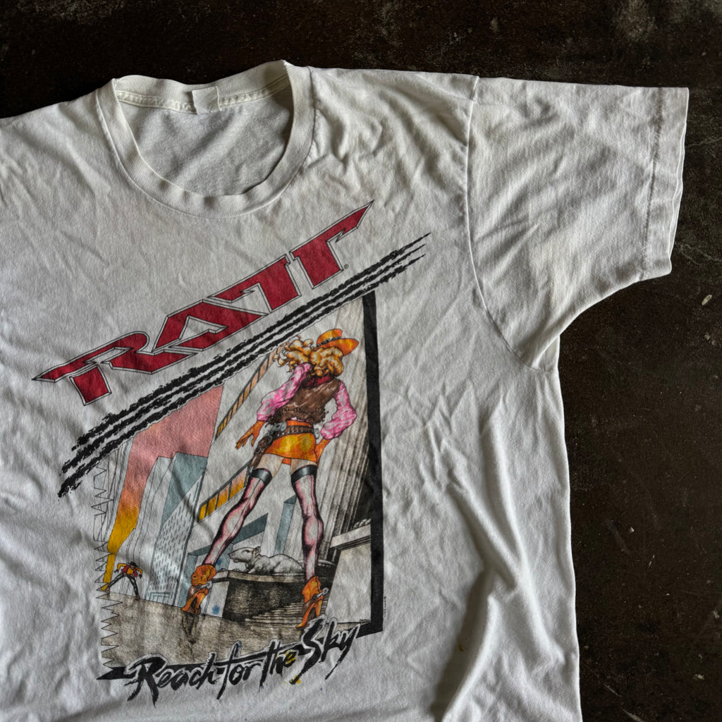 ‘89 Ratt World Tour Cowgirl Band Tee (XL)