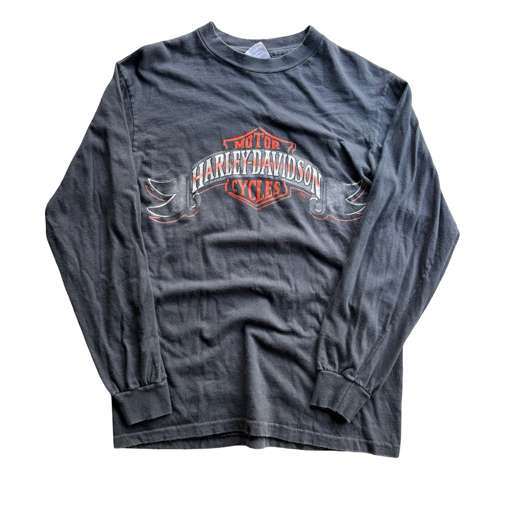 80’s Harley Cycle Den Longsleeve Tee Size M
