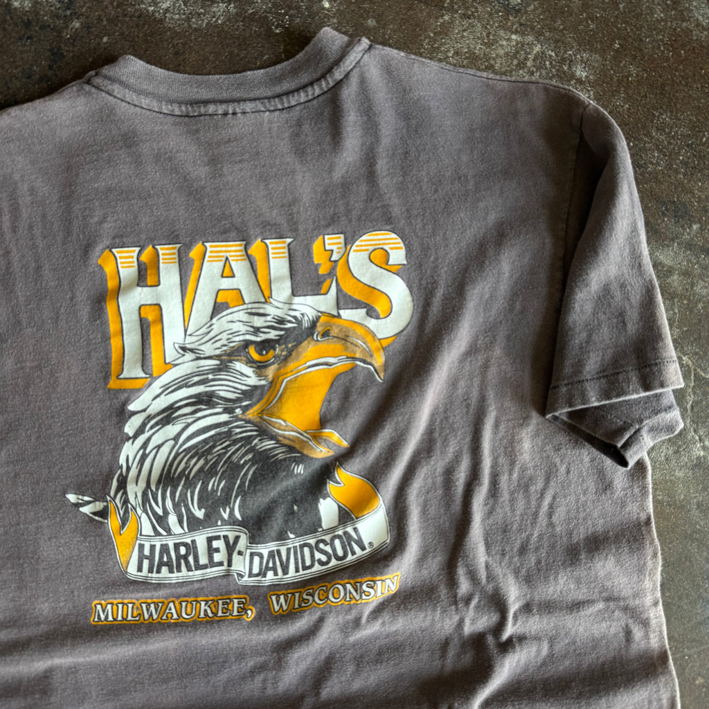 80’s Harley Milwaukee Eagle Sun Faded Tee (XL)