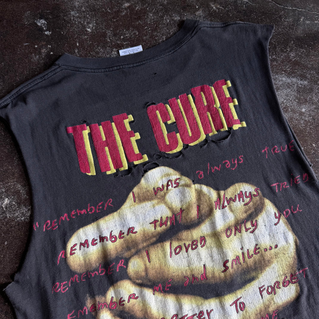 90’s The Cure Thrashed Cutoff Band Tee (L)