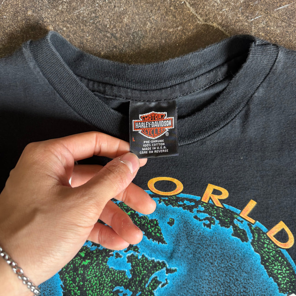 90’s Harley “One World, One Motorcycle” Ohio Tee (L)