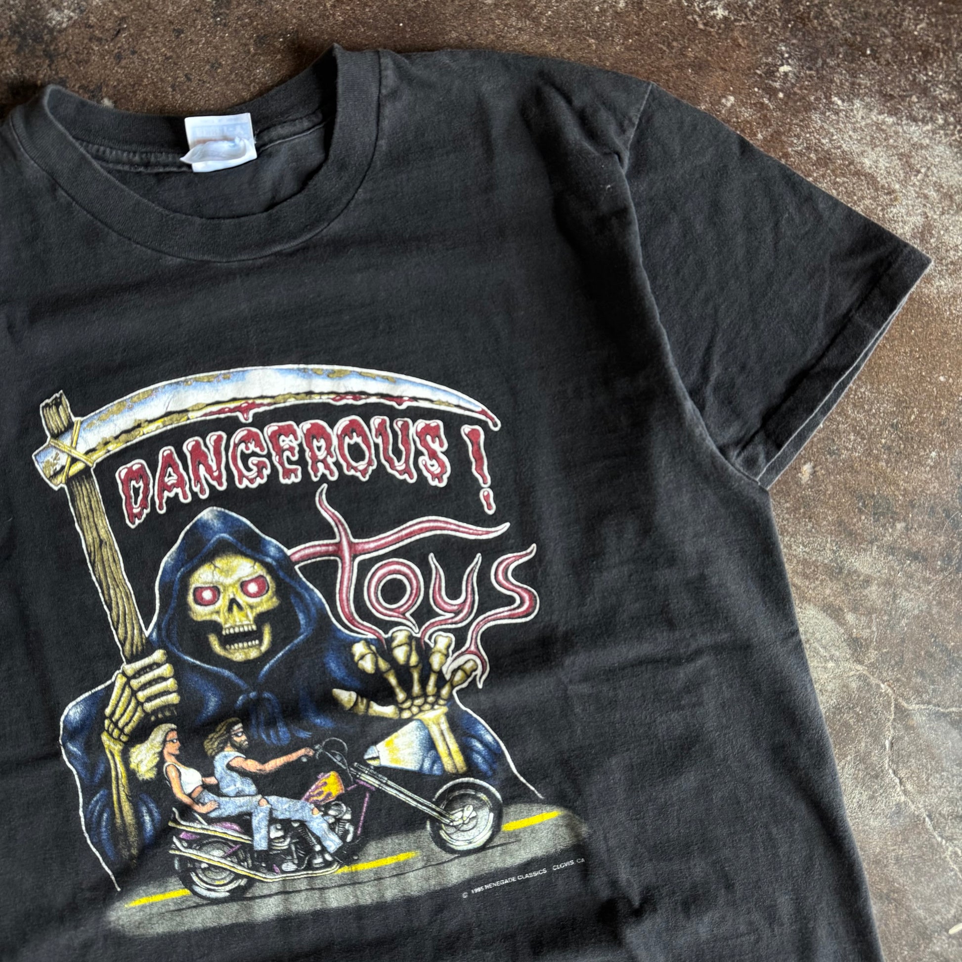 90’s Grim Reaper Dangerous Toys Biker Tee (XL)