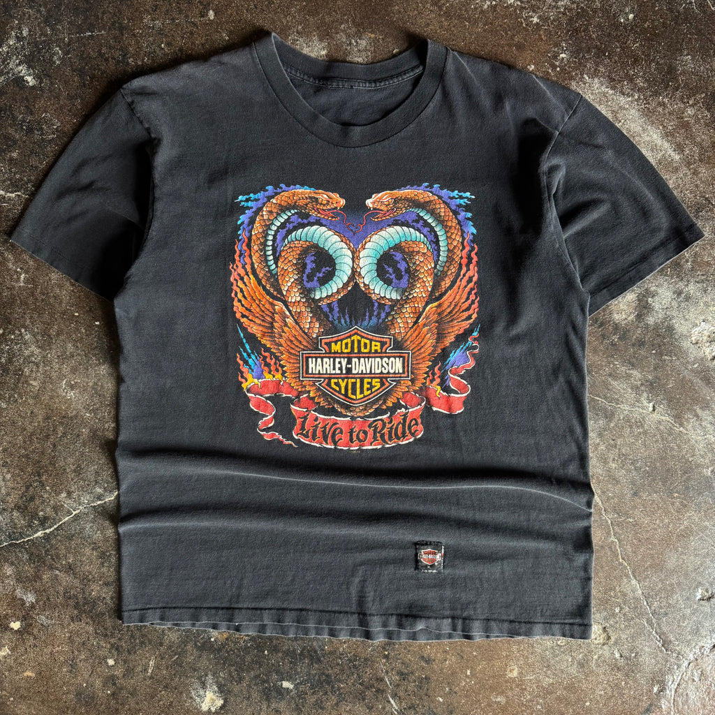 90’s Harley Live to Ride Snake Tee (XL)