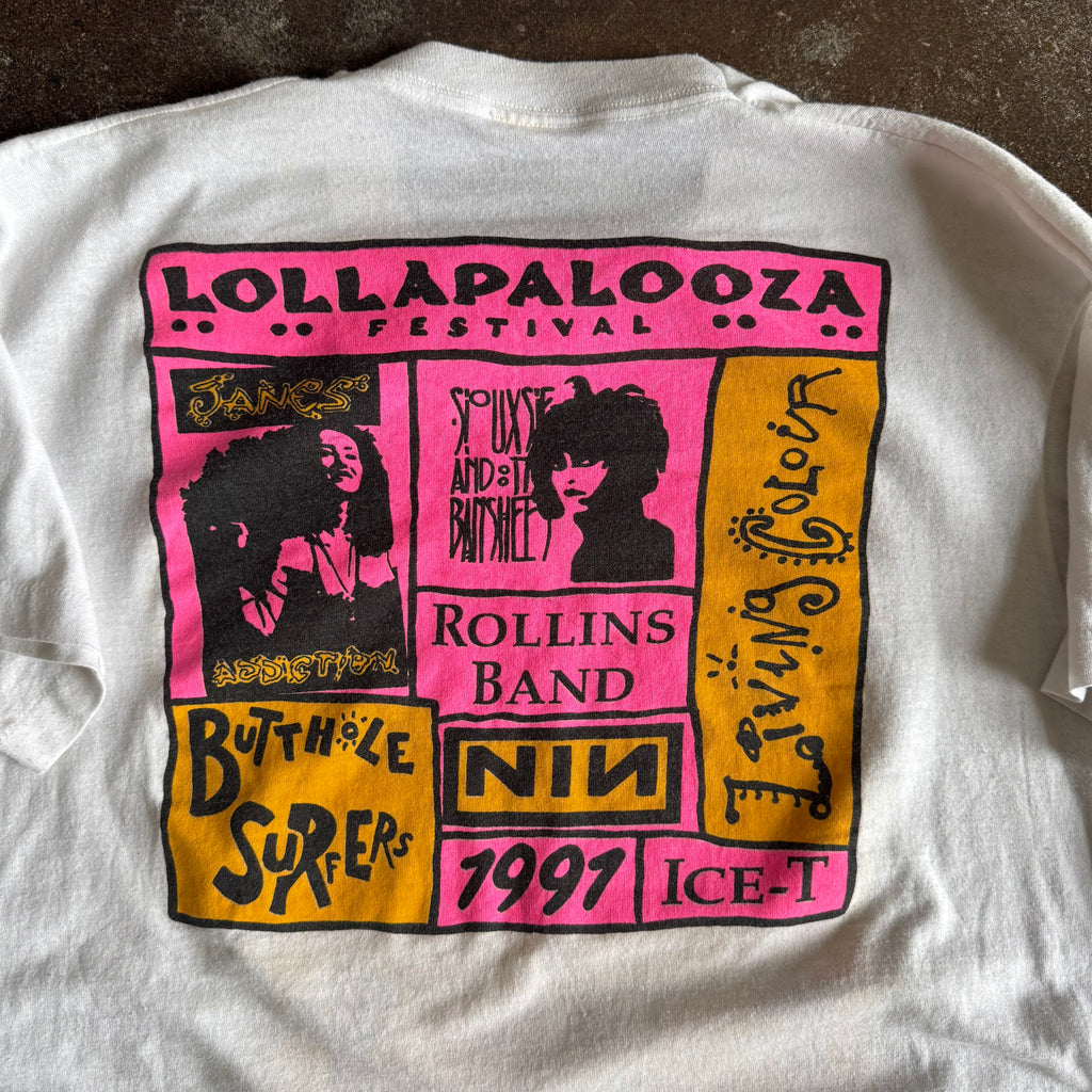 1991 Lollapalooza Parking Lot Bootleg Tee (L)