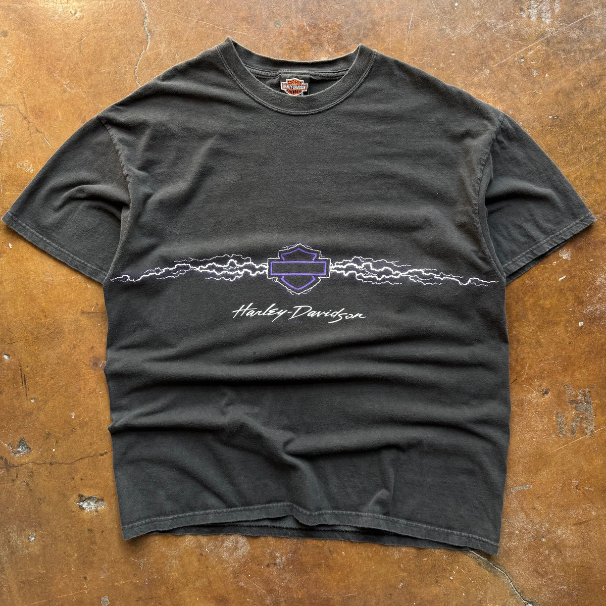 90’s Harley Purple Lightning Wrap Around Tee (XL)