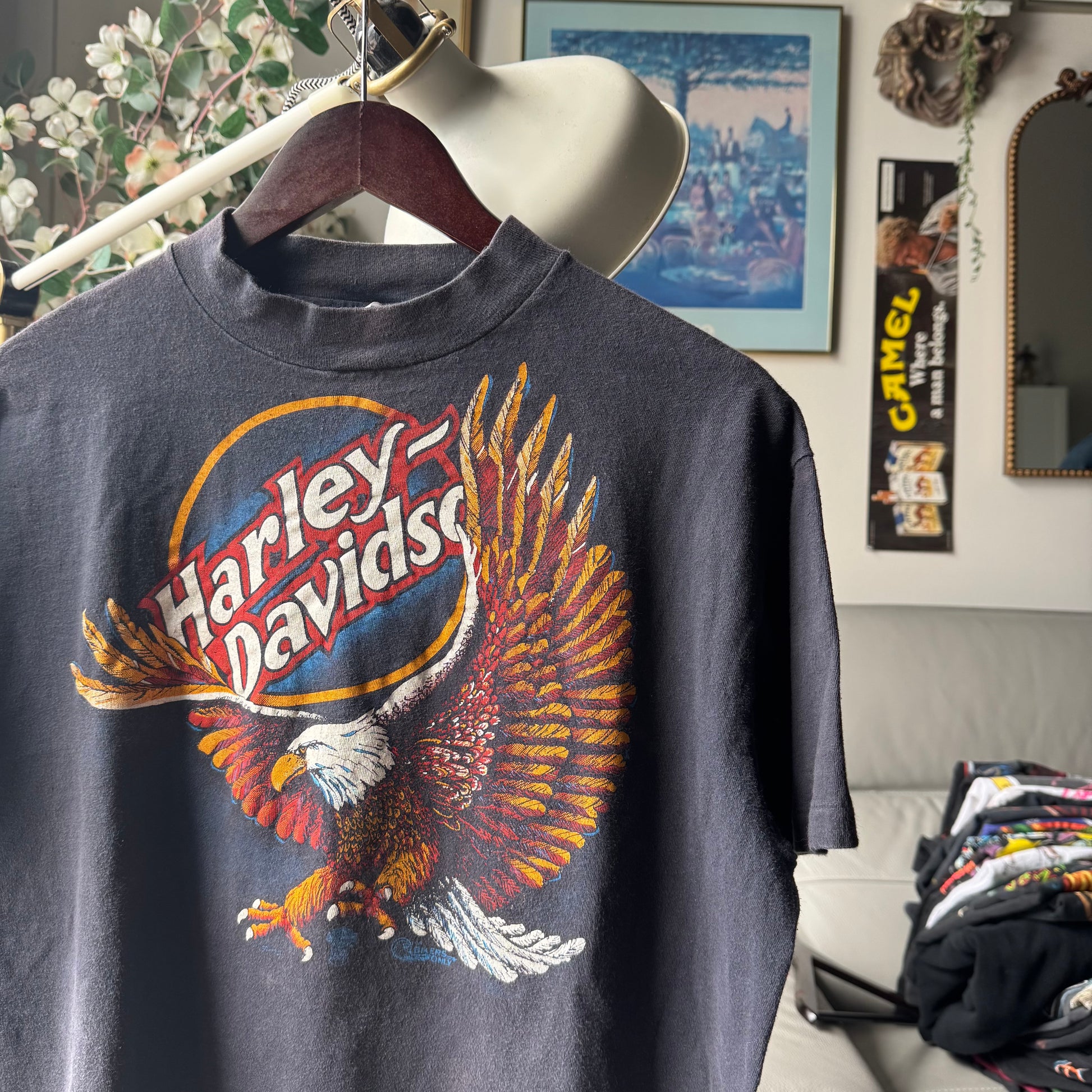 80’s Harley Davidson Eagle Logo Tee Size XL
