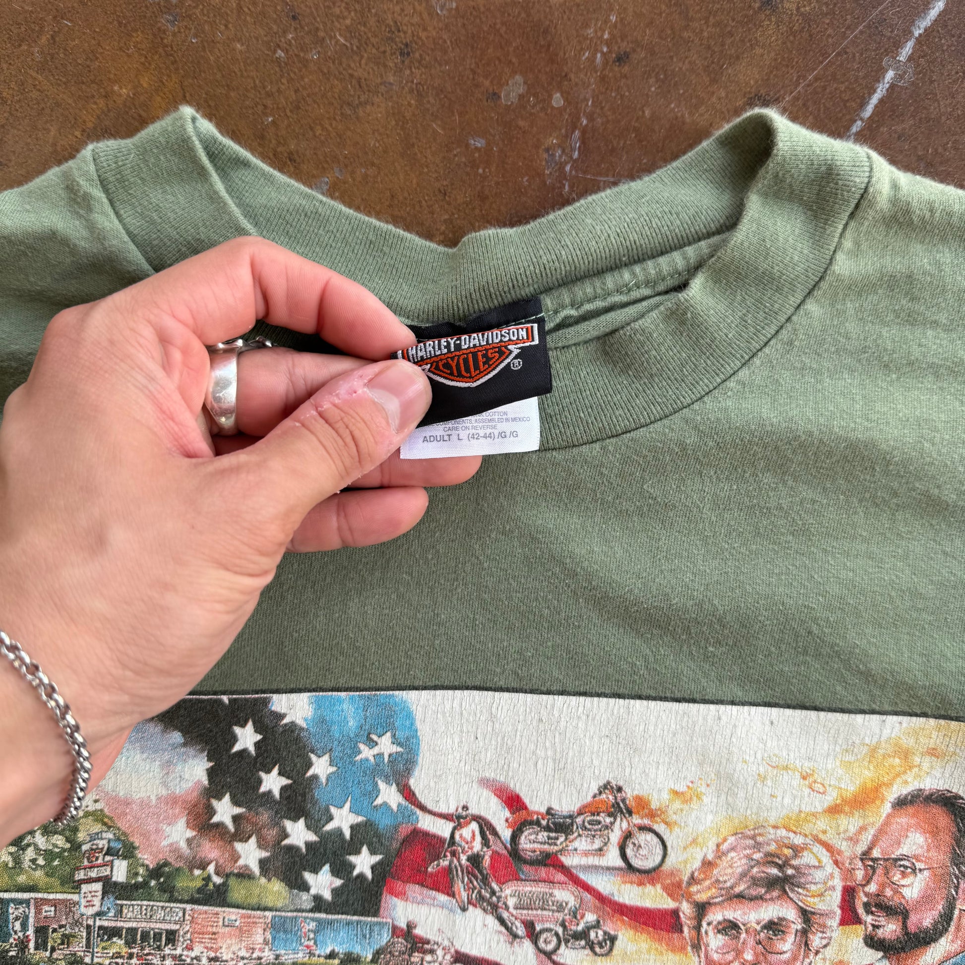 90’s Harley Davidson Arnold History Portrait Tee (XL)