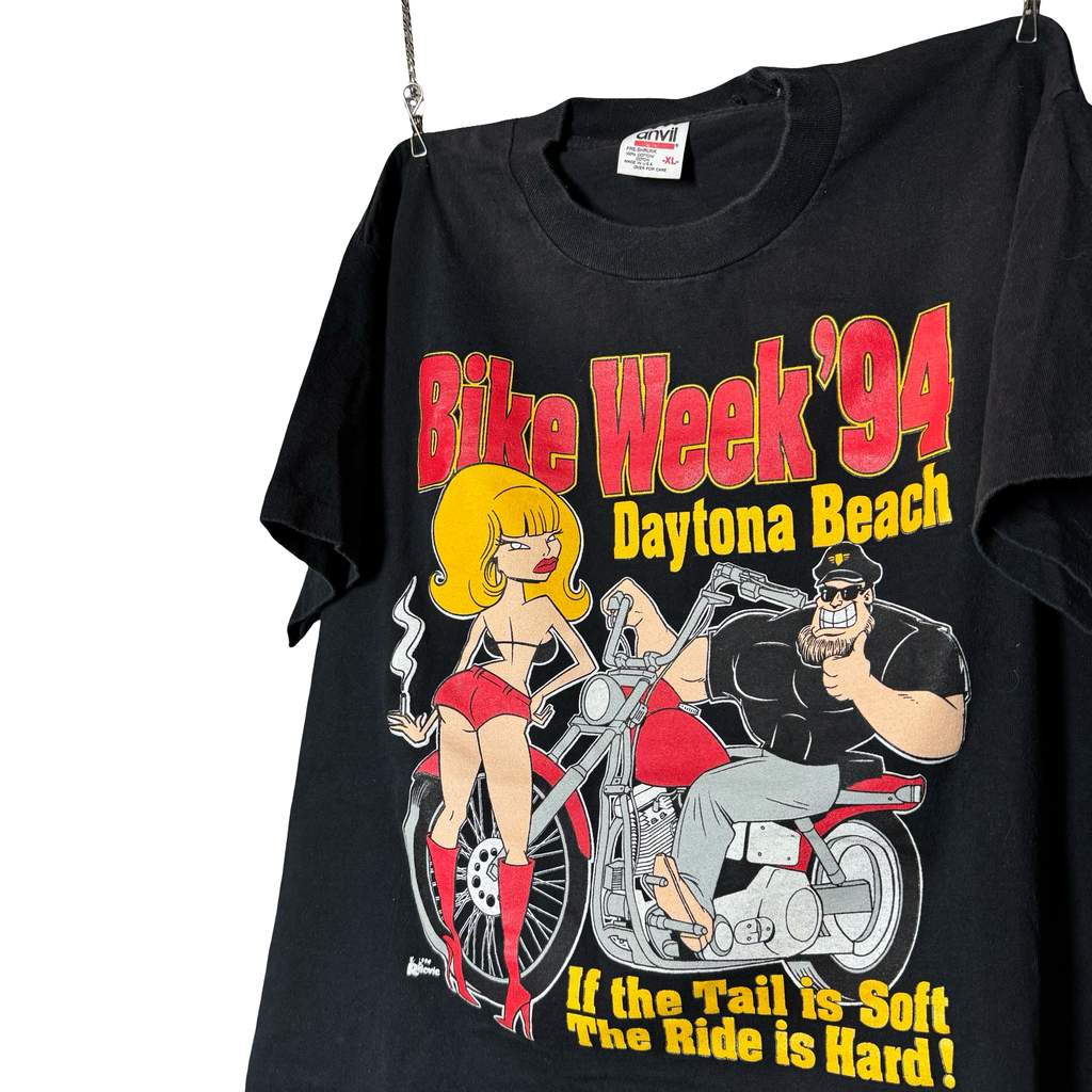 90’s Bike Week “Tail is Soft, Ride is Hard” Tee Size XL