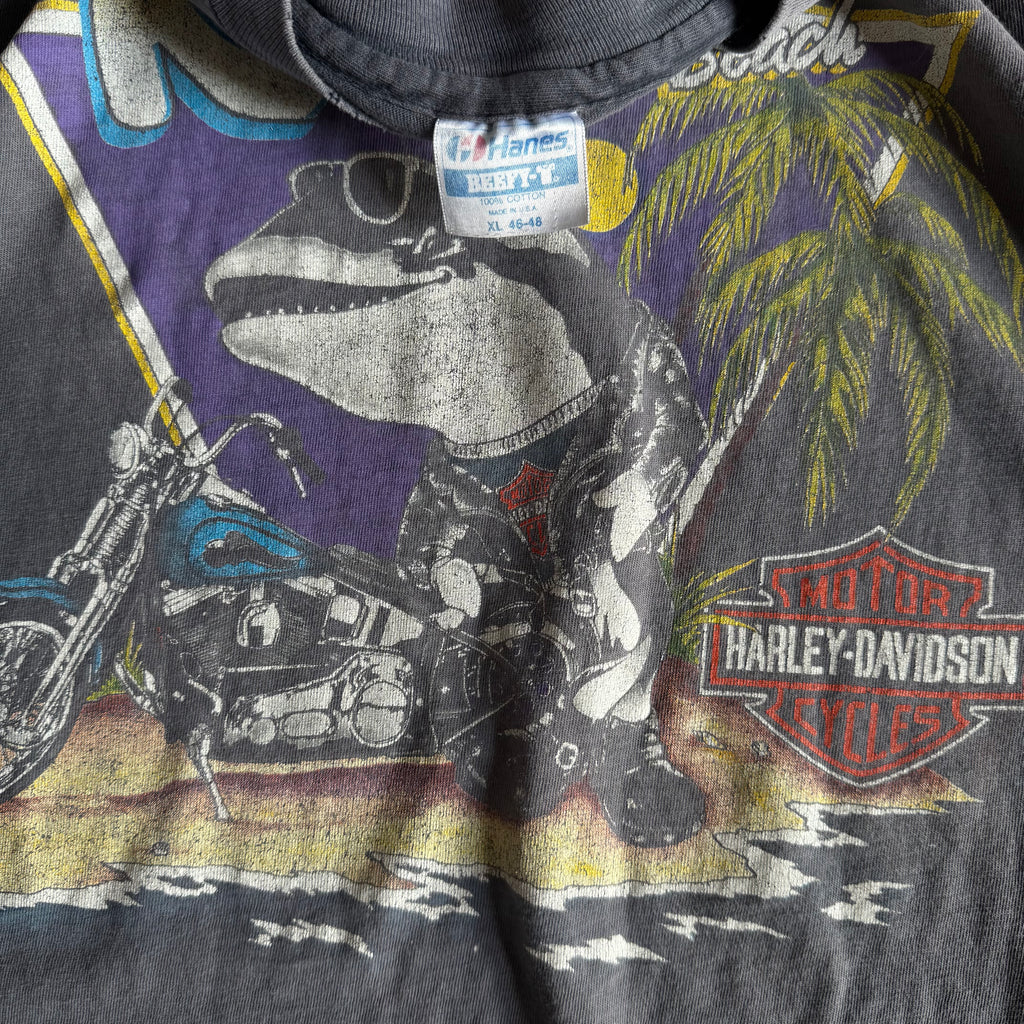 80’s Harley Killer Whale Sun Faded Tee (XL)