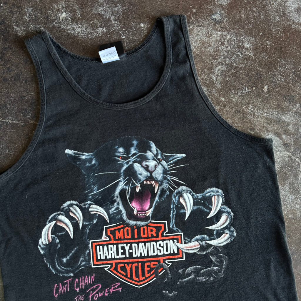 90’s Harley Tiger “Chain The Power” Tank Top (M)