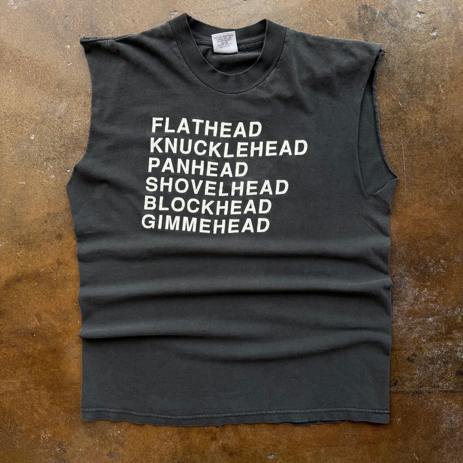 90’s Bike Engine “Gimmehead” Cut-Off Tee (L)