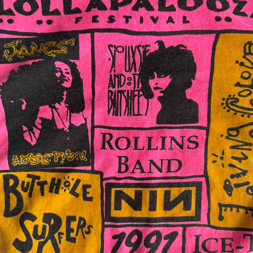 1991 Lollapalooza Parking Lot Bootleg Tee (L)