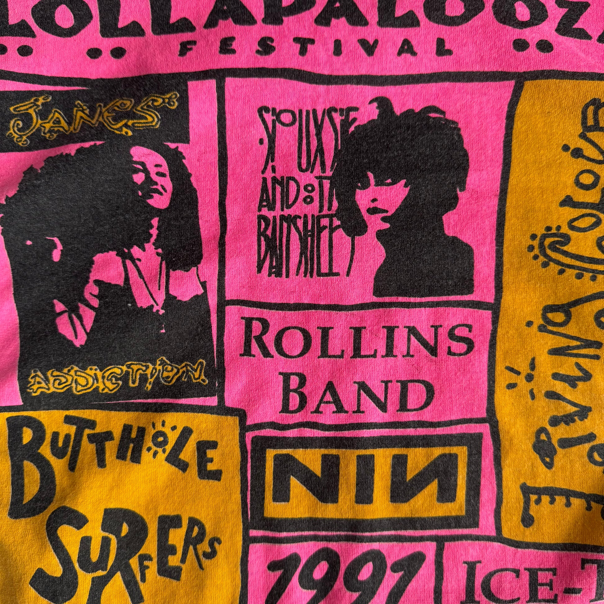 1991 Lollapalooza Parking Lot Bootleg Tee (L)