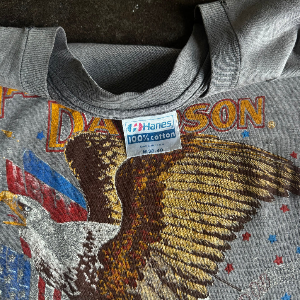 80’s Harley “Un-American” Sun Faded Tee (L)