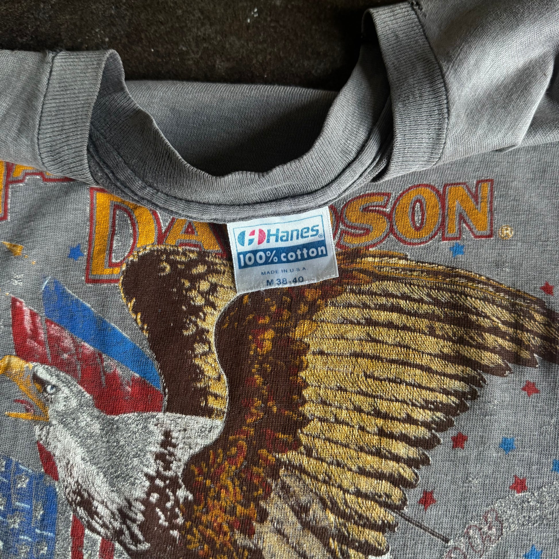 80’s Harley “Un-American” Sun Faded Tee (L)