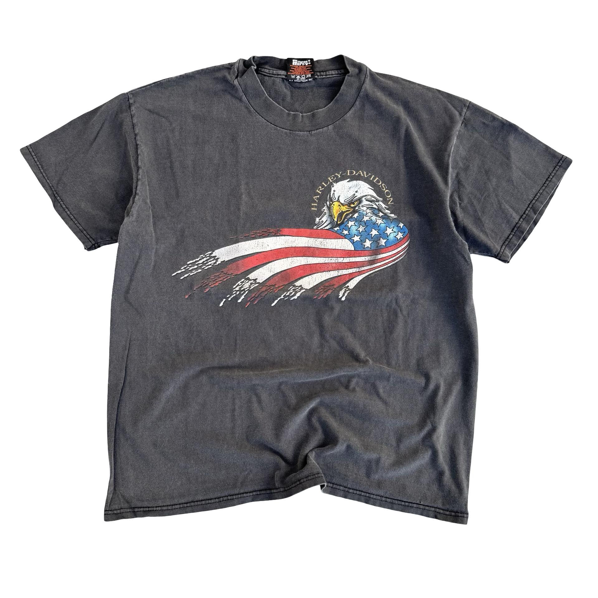 90’s Harley American Flag Eagle Tee Size L