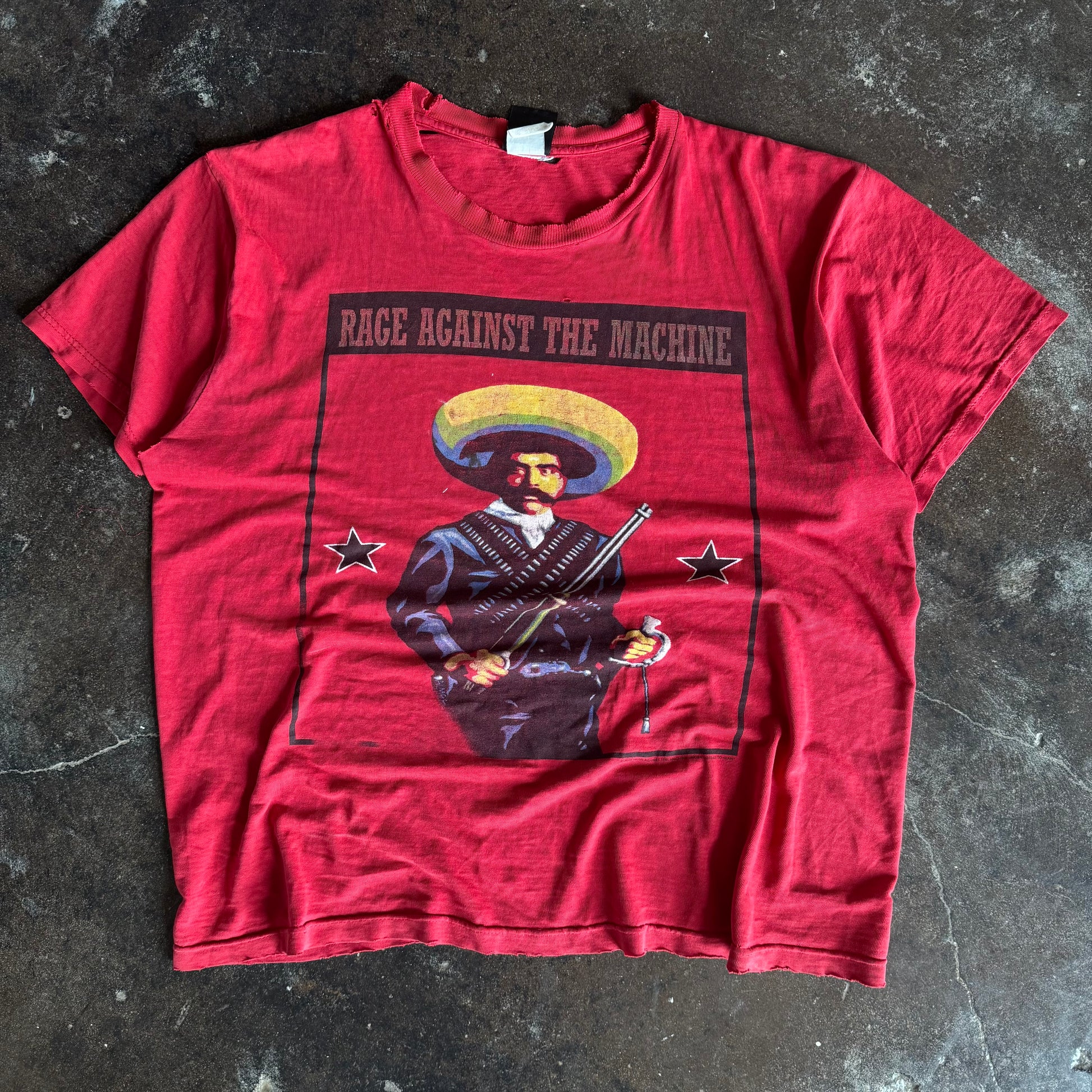 90’s Rage Against The Machine Zapata Thrashed Band Tee (XXL)