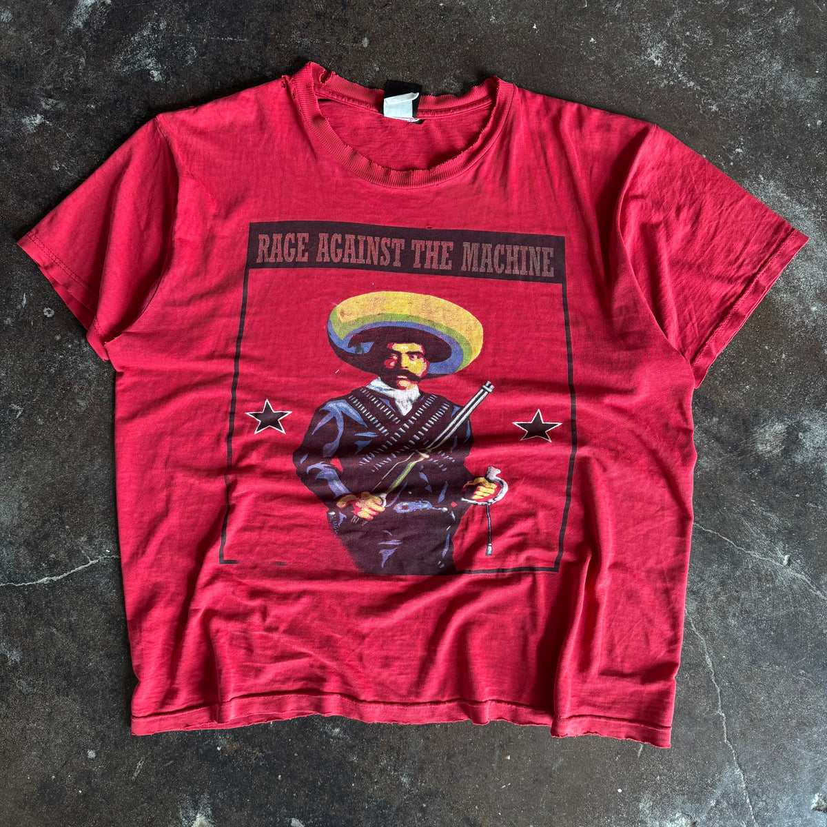90’s Rage Against The Machine Zapata Thrashed Band Tee (XXL)