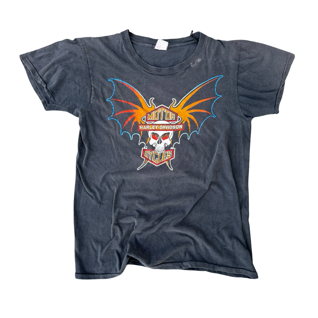 80’s Harley Bat Skull Brotherhood Tee Size M