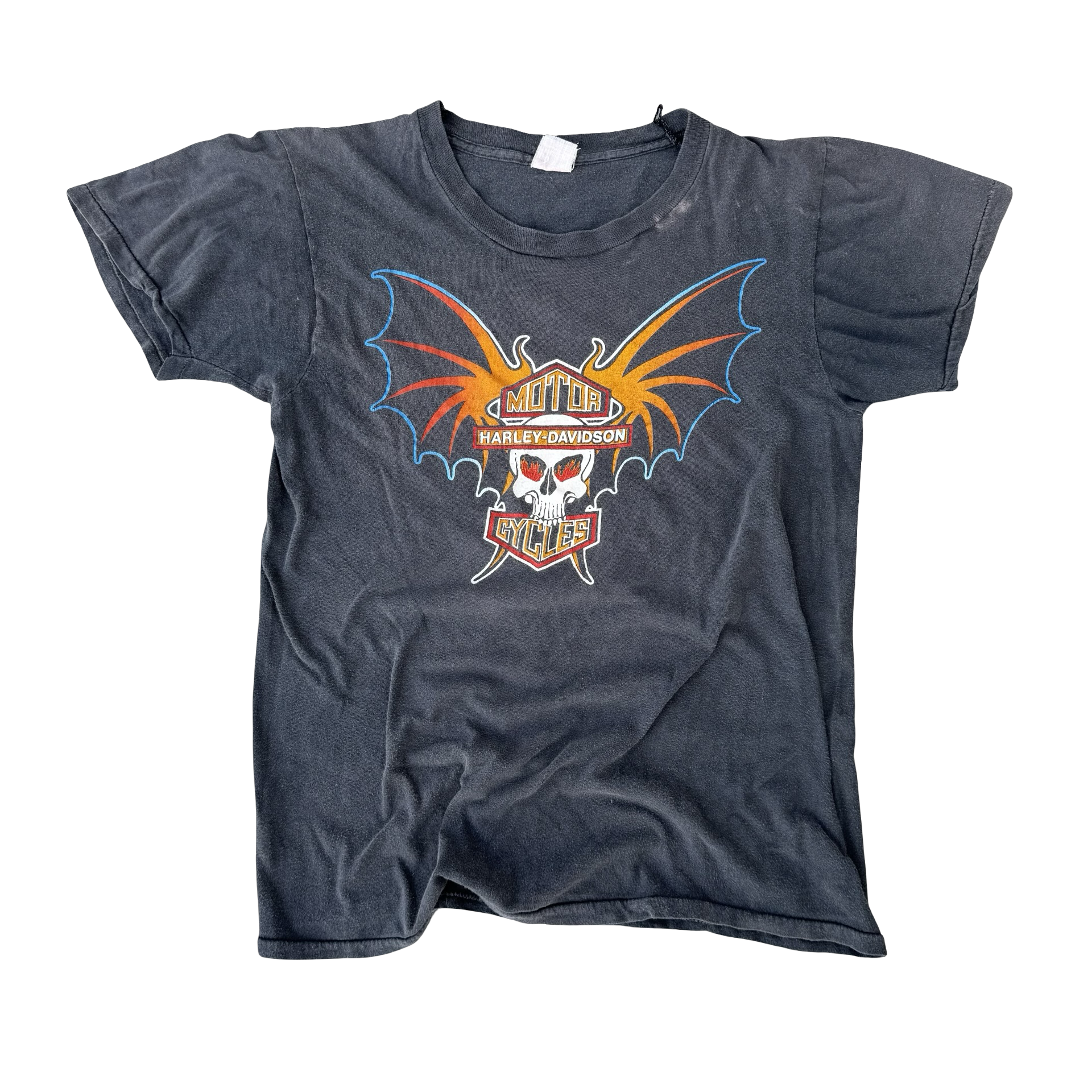 80’s Harley Bat Skull Brotherhood Tee Size M