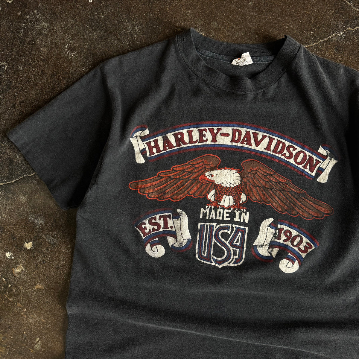 80’s Harley Established Eagle Indiana Tee (L)