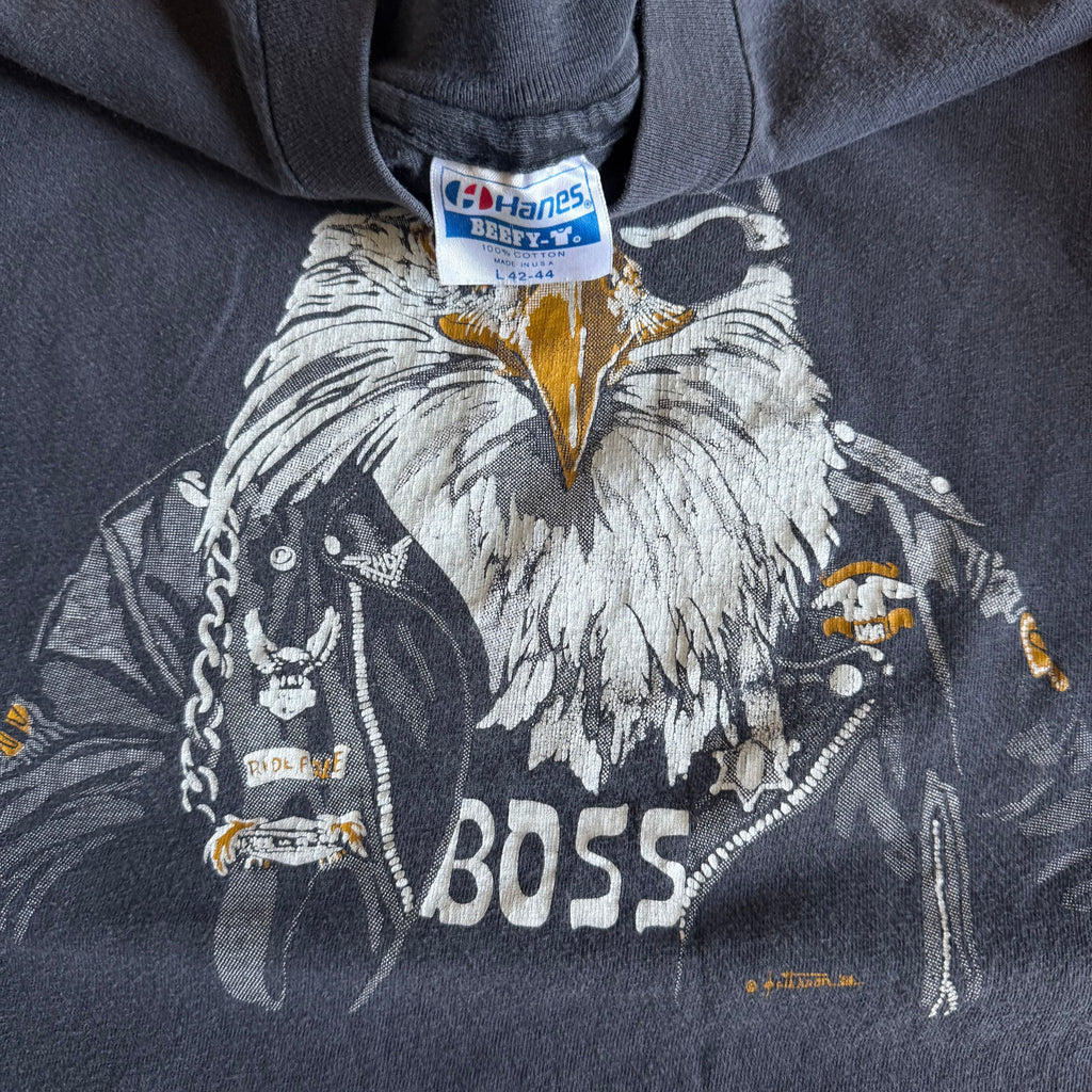 80’s Harley Boss Biker Eagle Tee (L)