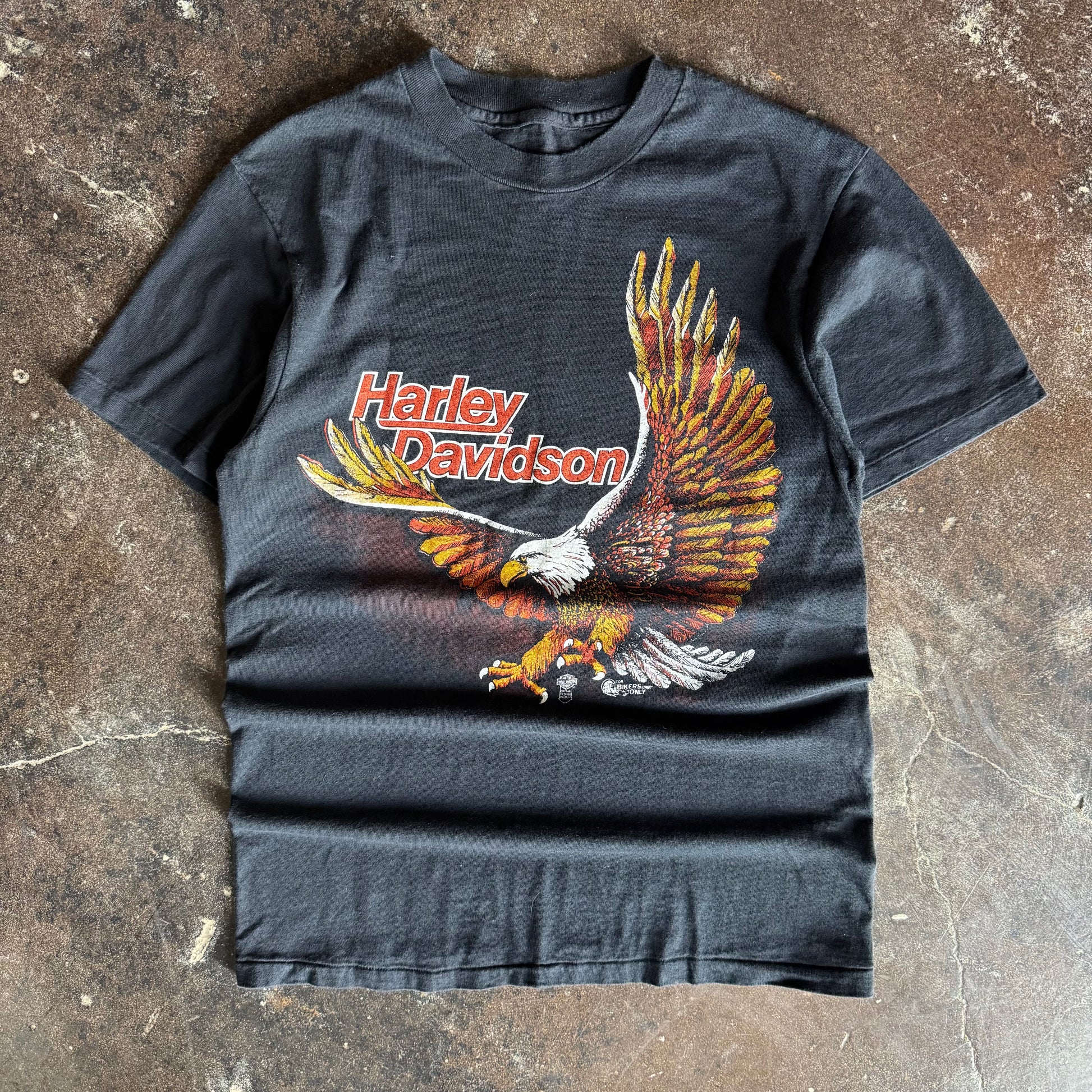 80’s Harley Bikers Only Eagle Houston TX Tee (M)
