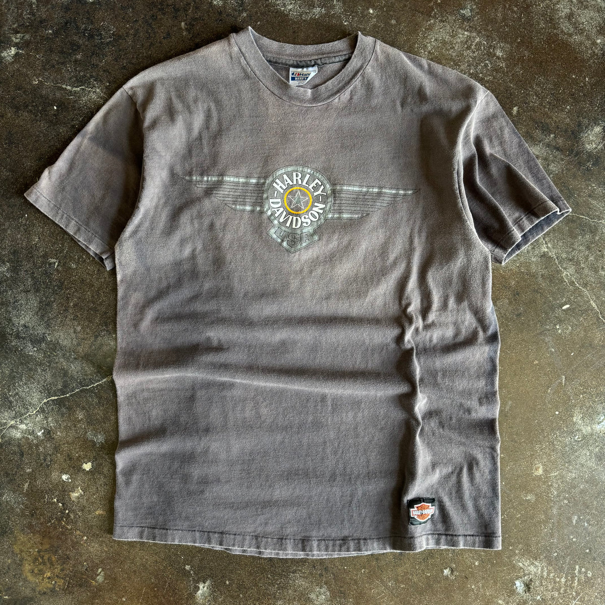 80’s Harley Milwaukee Eagle Sun Faded Tee (XL)