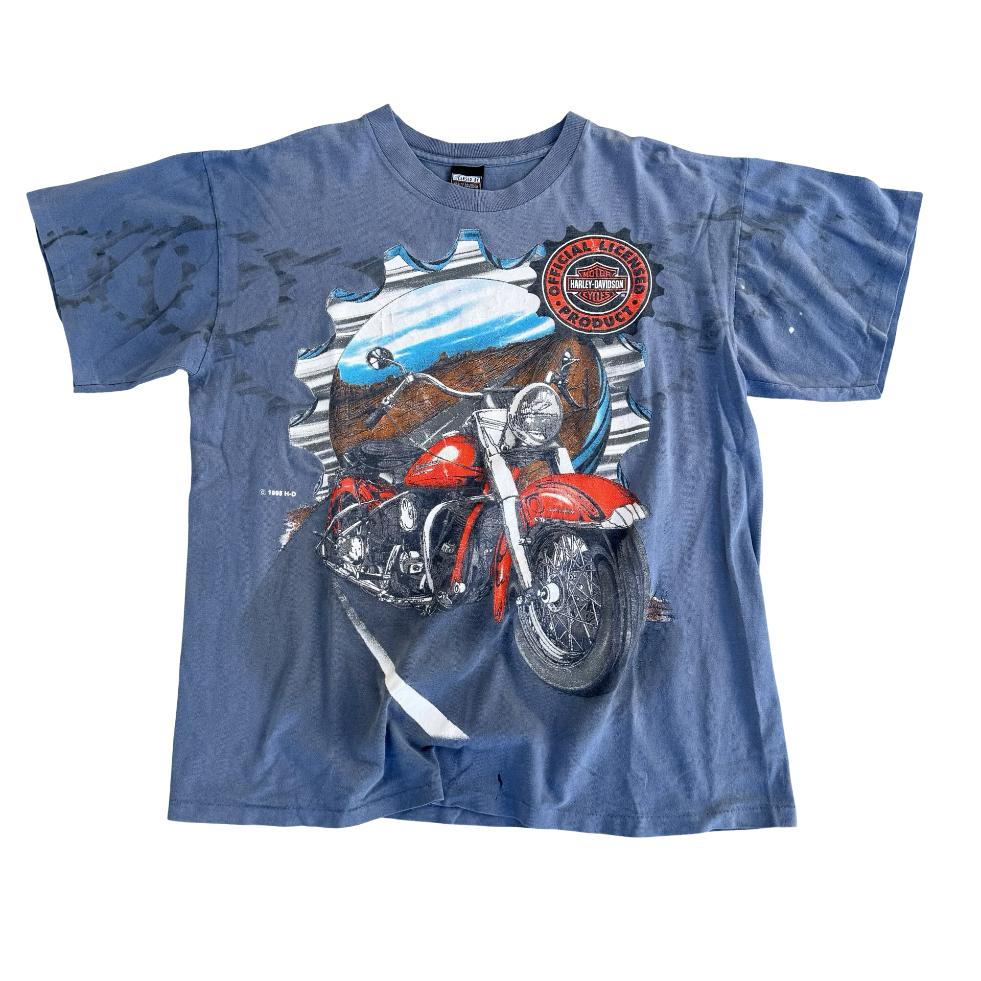 90’s Harley Davidson Gear AOP Tee Size L