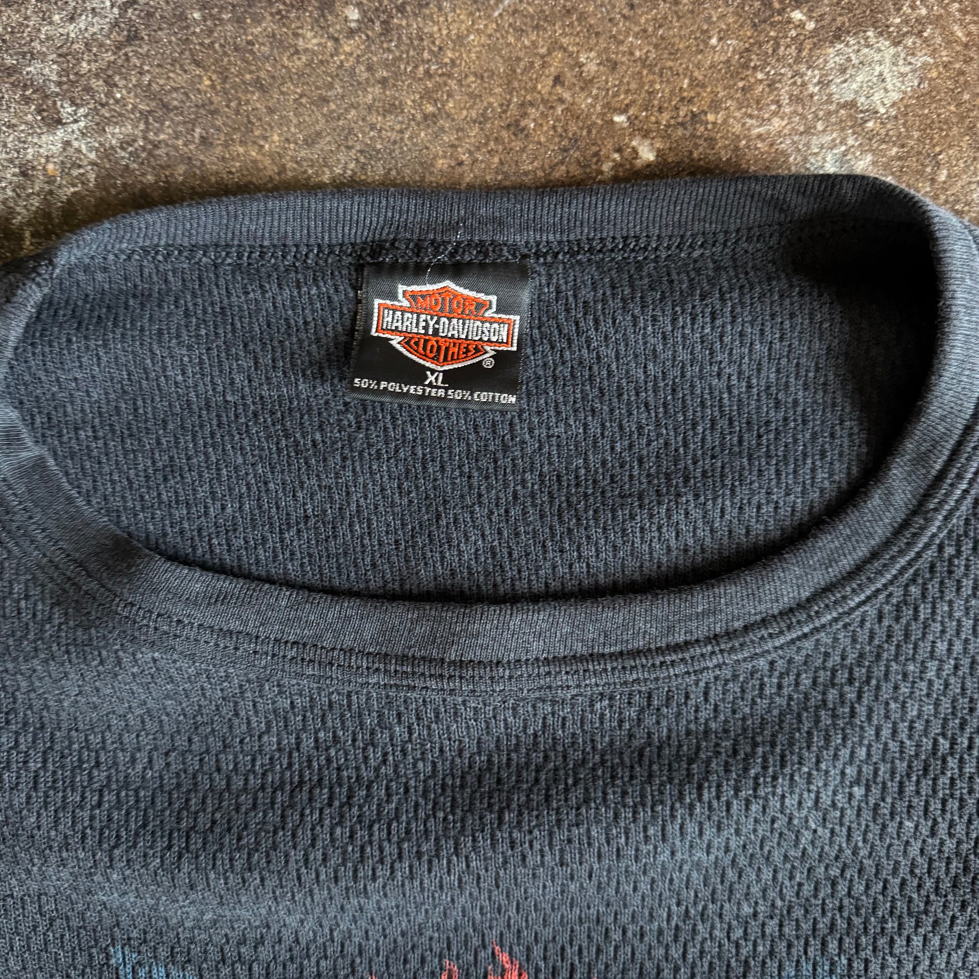 80’s Harley Davidson Flame Longsleeve Thermal (XL)