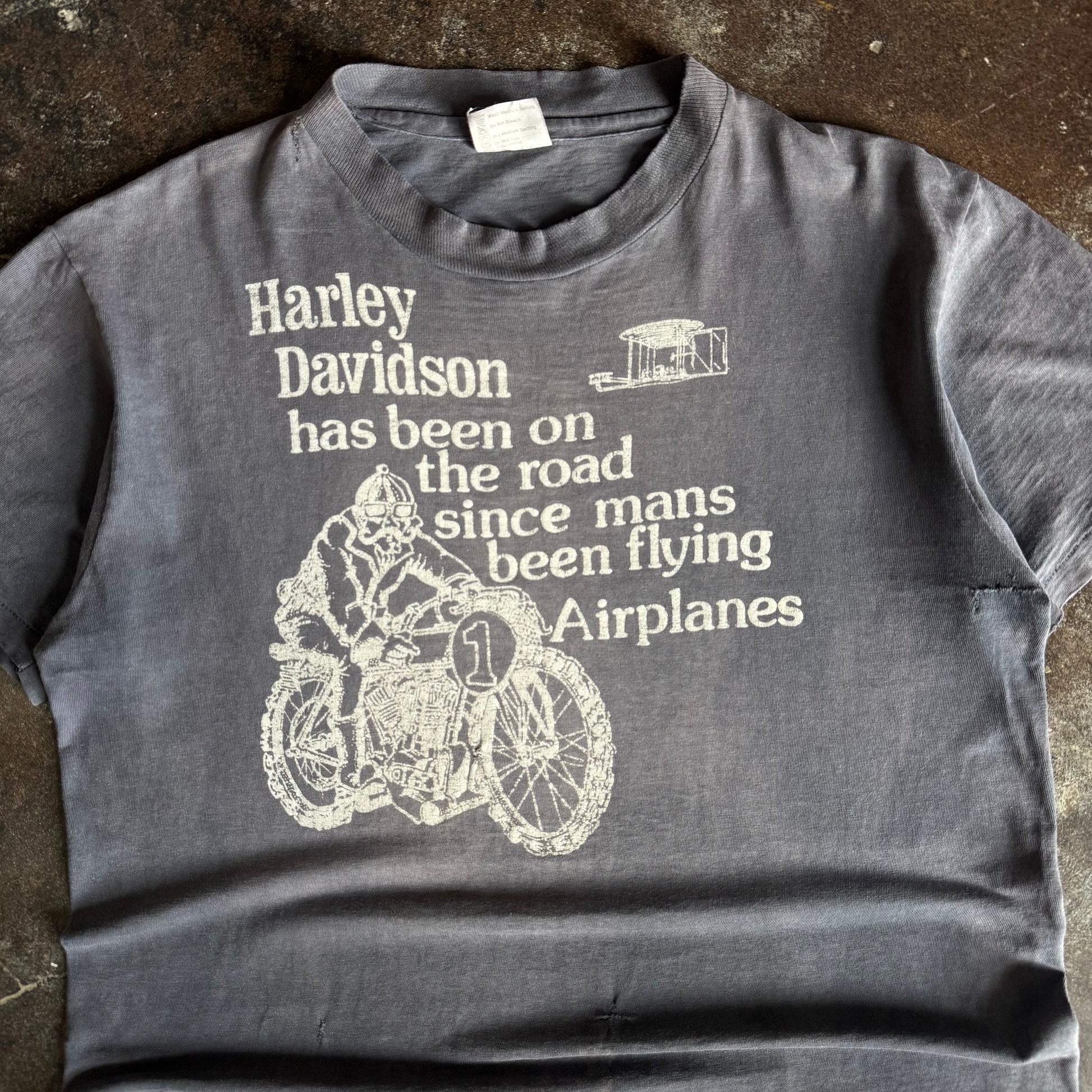 80’s Harley “Since Airplanes” Sun Faded Tee (L/XL)
