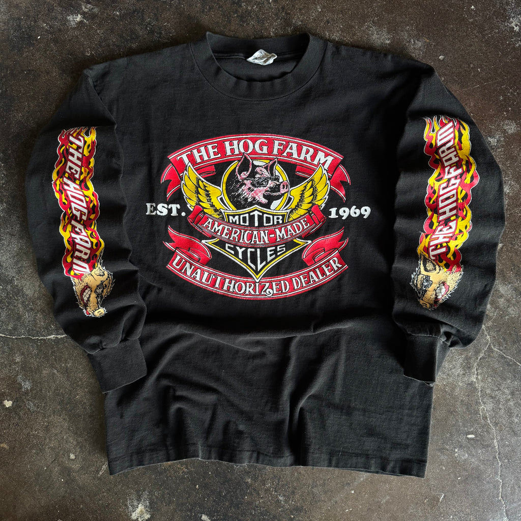 90’s Hog Farm Unauthorized Dealer Flame Longsleeve (L)