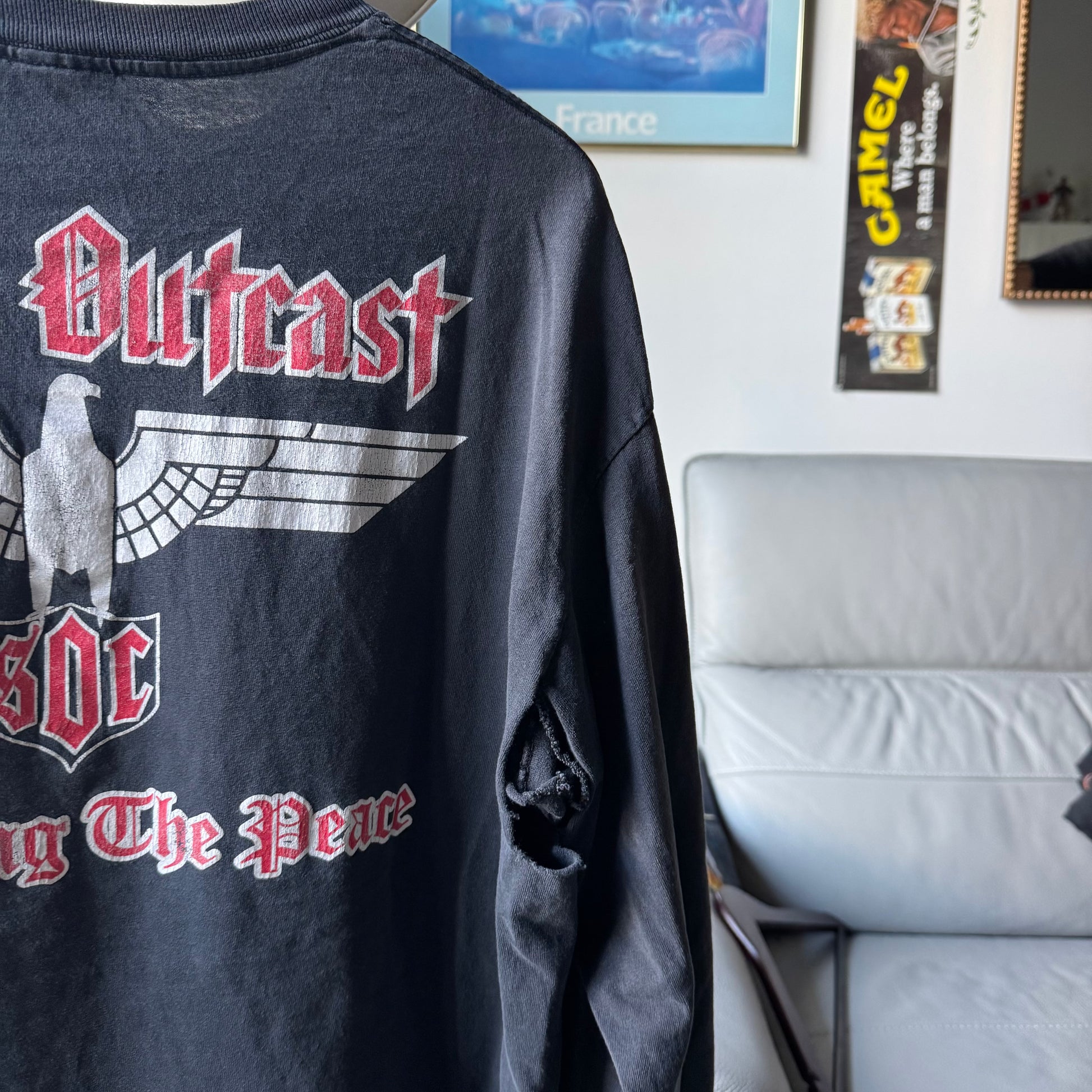 90’s Social Outcast Ragebait Longsleeve Tee Size XL