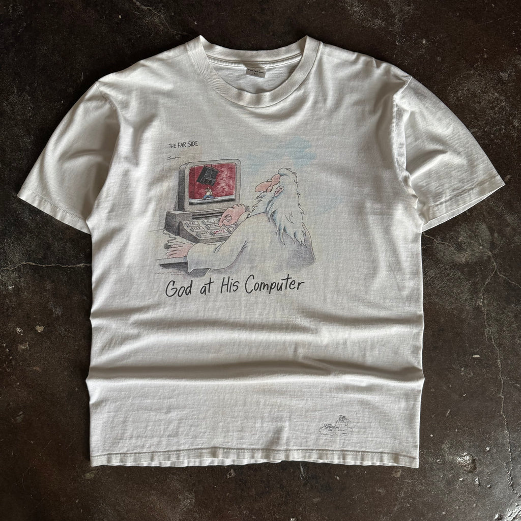90’s Comic Art “God at His Computer” Tee (XL)